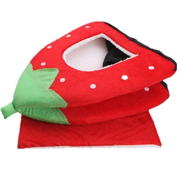 Strawberry Soft Pad Double-sided Pet Bed For Dogs And Cats Inside Pet House - Picture 6 of 6